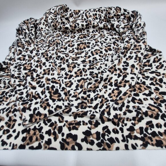 Talbots Leopard Print Crew Neck Sweater Women's Plus Size 2X - Picture 7 of 10